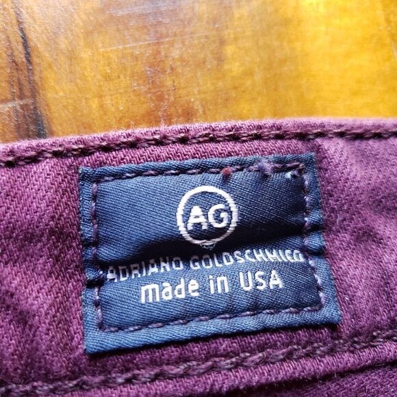 AG Adriano Goldschmied The Stevie Ankle Slim Straight Leg Purple Size 26R - Picture 5 of 15